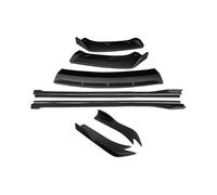 For Infiniti G25 G35 G37 Sedan 2007-2013 Car Front Bumper Splitter Diffuser Lip Spoiler Side Skirts Rear Wrap Angle(Matte Black,A Four-door)