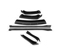 For Infiniti G25 G35 G37 Sedan 2007-2013 Car Front Bumper Splitter Diffuser Lip Spoiler Side Skirts Rear Wrap Angle(Matte Black,B Four-door)