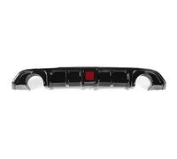 For Infiniti Q60 2017-2022 Rear Bumper Diffuser Lip Car Boot Guard Bracket Spoiler Plate Splitter With Light Auto Spoiler Wing(Glossy Black)