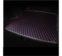 For Infiniti Q70L 2013 2014 2015 2016 2017 Rear Trunk Floor Mat Tray Carpet Mud Custom Leather Car Mats Car Boot Protector(Black red J)