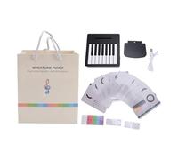 For Innovative, Miniature Piano Desk Calendar - Playable Music, Desktop Ornament for Office Desks (Black)