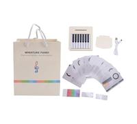 For Innovative, Miniature Piano Desk Calendar - Playable Music, Desktop Ornament for Office Desks (White)
