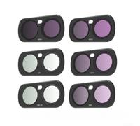 For Insta360 Luna Filter Kit With Cpl And Nd Optical Glass For Reflection Control And Exposure Management In Varying Light Conditions Black Color Compact Design(6 in 1)
