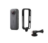 For Insta360 X4 Air, Horizontal Vertical Adapter Anti Scratch Anti Impact Protective Case, 360 X4 Air Multifunctional Expansion Frame (Black Vertical)