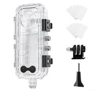 for insta360 X5 Dive Case 60 Meters Depth Protective Shell Anti-Fog Insert for Action Camera Underwater Housing Shockproof Design Transparent 17x7x5cm