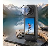 for insta360 X5 Lens Protector Black Precise Fit Compact Design | Exact dimension match, 3.57x3.52x1.16cm size, lightweight carry, adventure ready, complete lens coverage