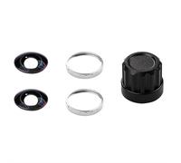 for Insta360 X5 Lens Replacement Kit - HD Optical Glass Lens + Aluminum Tool - Custom Color Ring (Black/Silver/Blue/Red) - Easy DIY Swap for X5 360 Camera (silver ring double set)