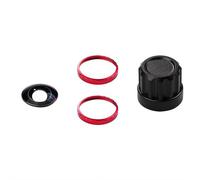 for Insta360 X5 Lens Replacement Kit - HD Optical Glass Lens + Aluminum Tool - Custom Color Ring (Black/Silver/Blue/Red) - Easy DIY Swap for X5 360 Camera (red ring single set)