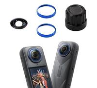 for Insta360 X5 Replacement Lens Kit - Removable Exchangeable Lens Replacement Parts Includes X5 HD Optics Lens, Aluminium Alloy Ring and Replacement Tool (Blue, Lens*1)
