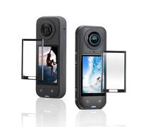 For Insta360 X5, Screen Curved Tempered Glass Anti-scratch Anti-drop 9H Protective Film, Sport Camera 360 X5/X4 HD Display Protector. (2 Set)