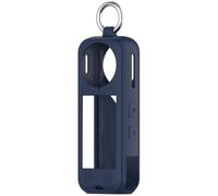 For Insta360 X5, Slim Silicone Pouch with D-Ring - Ultra-Portable Protector for Urban Commuting & Gym Vlogging (Midnight Blue)