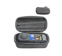 for Insta360 X5/X4 Sports Camera EVA Storage Bag,Soft Velvet Cover,Anti-Scratch,Wear Resistant and Comfortable to Carry with Multiple Compartments for Storage, Includes Lens Silicone Case, Black