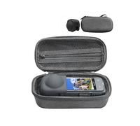 For Insta360 X5/X4 Sports Camera EVA Storage Bag, Soft Velvet Cover, Custom Size, Anti-Scratch, Shock Absorption, Wear Resistant and Comfortable to Carry with Multiple Compartments for Storage, black
