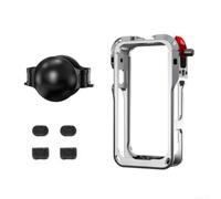 for insta360 X6 Protective Frame with Mic Wind Muff for insta360 | Robust aluminum alloy, quick-release knob, precise cutouts, for battery for access, protection