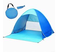for instant Beach Canopy 190T Polyester Water Resistant for | Pops up in seconds, no assembly needed, ideal for quick beach trips, camping, and outdoor events