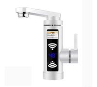 for Instant Electric Faucet, Electric Heating Tap Faucet Fast for Instant LED Hot Water Heater Kitchen Bathroom (White)
