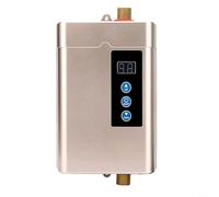 for INSTANT Electric Water Heater,4000W Tankless Hot Water Heater Shower Electric Portable for INSTANT Boiler Bathroom Splash-Proof Water Heater (Gold)(UK)