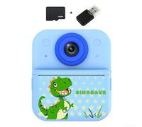 For Instant HD Camera For Kids With Dual Lenses And Color Printing, 1080P Video Recording, 16X Zoom, Eye-Protective Display, For Children Photography Fun(Blue+32)