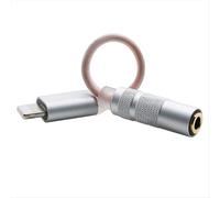 For Interface to 3.5 Round Hole Single Crystal Copper Adapter Cable Small Tail for IOS Mobile Phone