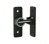 For Interior Door Bolt Featuring Glow in the Dark Technology and 90 Degree Alignment for Bathrooms and Old Doors (Black-plus)