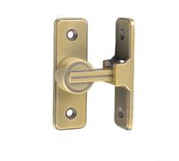 For Interior Door Bolt Featuring Glow in the Dark Technology and 90 Degree Alignment for Bathrooms and Old Doors (Gold)