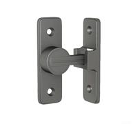For Interior Door Bolt Featuring Glow in the Dark Technology and 90 Degree Alignment for Bathrooms and Old Doors (Gray)
