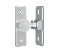 For Interior Door Bolt Featuring Glow in the Dark Technology and 90 Degree Alignment for Bathrooms and Old Doors (Silver)