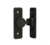 For Interior Door Bolt Featuring Glow in the Dark Technology and 90 Degree Alignment for Bathrooms and Old Doors (Black)
