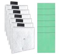 for Interpet Internal CF2 Filter Service Pack 6 Month, 6+6Pcs Fish Tank Filter Cartridges and Algaway Pads Replacement Kits for Aquarium Maintenance Compatible with Interpet CF2 Filters