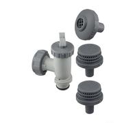 FOR Intex Above Ground Pool 26004E Air Jet Replacement Kit with Plunger Valve Assembly and Filter Basket for Improved Circulation and Filtration