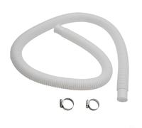 For Intex Compatible 32mm Swimming Pool Hose 1.5m Length for Filter Pump Models 607/637 and Spa Heater Connection, Flexible Tube for Water Circulation in Garden Pools
