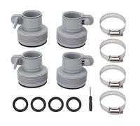 for Intex, for Type B Hose Adapter, with Collar Replacement, for Threaded Pumps Type B Pool, Clamp On Fittings Converter, Pool Accessory