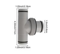 for intex Pool Hose Connector T-Joint 1.5" to 1.25" PP Fitting for Pool Filter - Double Leak-Proof O-Ring & Gasket, Compatible with Intex, for Coleman and Most Above-Ground Pool Systems