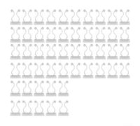 for Invisible Plant Clips 50pcs Resin Wall Vine Hooks Green for(White)