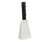 for ION Cheering Bell in Iron and Steel, 23 cm, Compatible with School, Concert, Graduation, Birthday, Wedding, Holiday Celebrations (Black)
