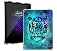 for iPad 10.2" 2021/2020/2019 Clear Protective Case, Ultra-Thin Lightweight Cover with Soft Transparent TPU Bumpers and Precise Cutouts for 10.2-inch iPad 9th/8th/7th Generation, Star Tiger