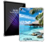 for iPad 10.2" 2021/2020/2019 Clear Protective Case, Ultra-Thin Lightweight Cover with Soft Transparent TPU Bumpers and Precise Cutouts for 10.2-inch iPad 9th/8th/7th Generation, Clear Blue Sky
