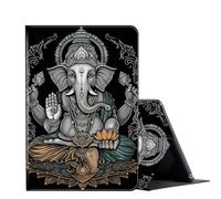 for iPad 10.2 case 9th/8th/7th Generation ipad Case (2021/2020/2019 Model),PU Leather Multi-Angle Fold Stand Flip Smart Cover for Apple iPad 10.2 inch 9/8/7 Gen-Elephant God of Indian Wisdom
