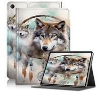 for iPad 10.2 Case for iPad 9th Generation 2021, iPad 8th Gen Case 2020, iPad 7th Gen 2019 Case, PU Leather Stand Folio Tablet Cover with Auto Wake/Sleep for iPad 10.2 Inch, Dreams Wolf