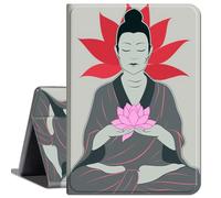 for iPad 10.9 Inch Case iPad 10th Generation Case (2022), Slim Lightweight Smart Shell Stand Cover with Auto Wake/Sleep for iPad 10th Gen 2022,Buddha and Lotus