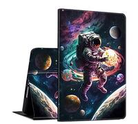 for iPad 10th Generation 10.9 Inch 2022 PU Leather Slim Lightweight Multiple Angles Stand Smart Cover with Auto Wake/Sleep for iPad 10.9 Inch 2022 Tablet,Universe Space-Man