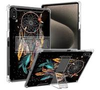 for iPad 10th Generation 2023 Clear Case for iPad 10.9 inch 2022 with Pencil Holder Kickstand Transparent Slim Soft TPU Shockproof Cover for iPad 10th Generation 10.9",Dream Catcher Flowers
