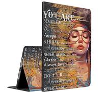 for iPad 10th Generation Case 2022 10.9 Inch, Multi-Angle Smart Stand Cover Auto Sleep/Wake for iPad 10th Gen 10.9 inch 2022，African American Girl Quotes Inspirational