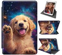 for iPad 10th Generation Case 2022, 360° Rotating for iPad 10.9" Cover with Stand & Auto Wake/Sleep fit Kids/Women/Man, Durable Shockproof Case for iPad 10th Gen 10.9 Inch 2022, Sky Golden Retriever