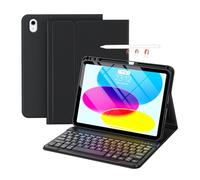 for iPad 10th Generation Case with Keyboard 2022, Keyboard Case for iPad 10.9" inch 10th Gen - Removable BT Wireless Keyboard-Pencil Holder-Tablet Keybaord Case for iPad 10.9"