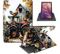 for iPad 11th Generation (A16, 2025) 11" / iPad 10th Gen 10.9" 2022 Case, 360° Rotating PU Leather Stand Cover with Auto Sleep/Wake, Shockproof TPU Backl, Farm Tractor