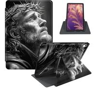 for iPad 11th Generation (A16, 2025) 11" / iPad 10th Gen 10.9" 2022 Case, 360° Rotating PU Leather Stand Cover with Auto Sleep/Wake, Shockproof TPU Backl, Jesus Christ