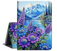 for iPad 2/iPad 3/iPad 4 Case 2011/2012 (Old Model),Slim Soft Shockproof TPU Silicone Protective Back Shell Case for Apple iPad 2nd/3rd/4th Generation 9.7",Mountain Lake Flowers