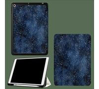 For iPad 9.7 Inch 2017/2018 Smart Case Cover,Ultra Slim Lightweight Stand Case Shell with Soft Back Cover,Auto Sleep&Wake Starry Sky Simplicity Constellations Lines-Dark Blue