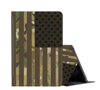 for iPad 9.7 Inch 2018/2017 / IPad Air 2 / IPad Air Case,PU Leather Adjustable Stand Cover Protection with Auto Wake/Sleep Smart Cover for Apple iPad 6th/5th Gen-USA Flag Camouflage
